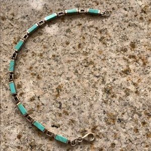 Sterling and turquoise bracelet